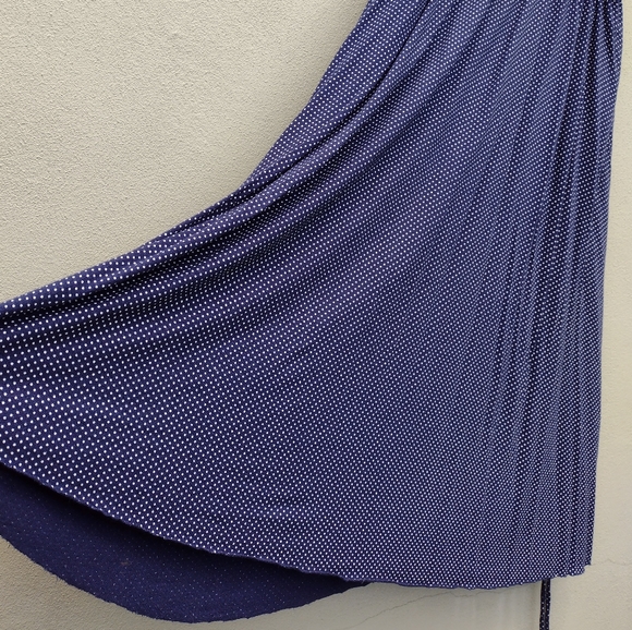 Gap Navy Polka Dotted Dress with Straps in Size Large - Picture 3 of 9